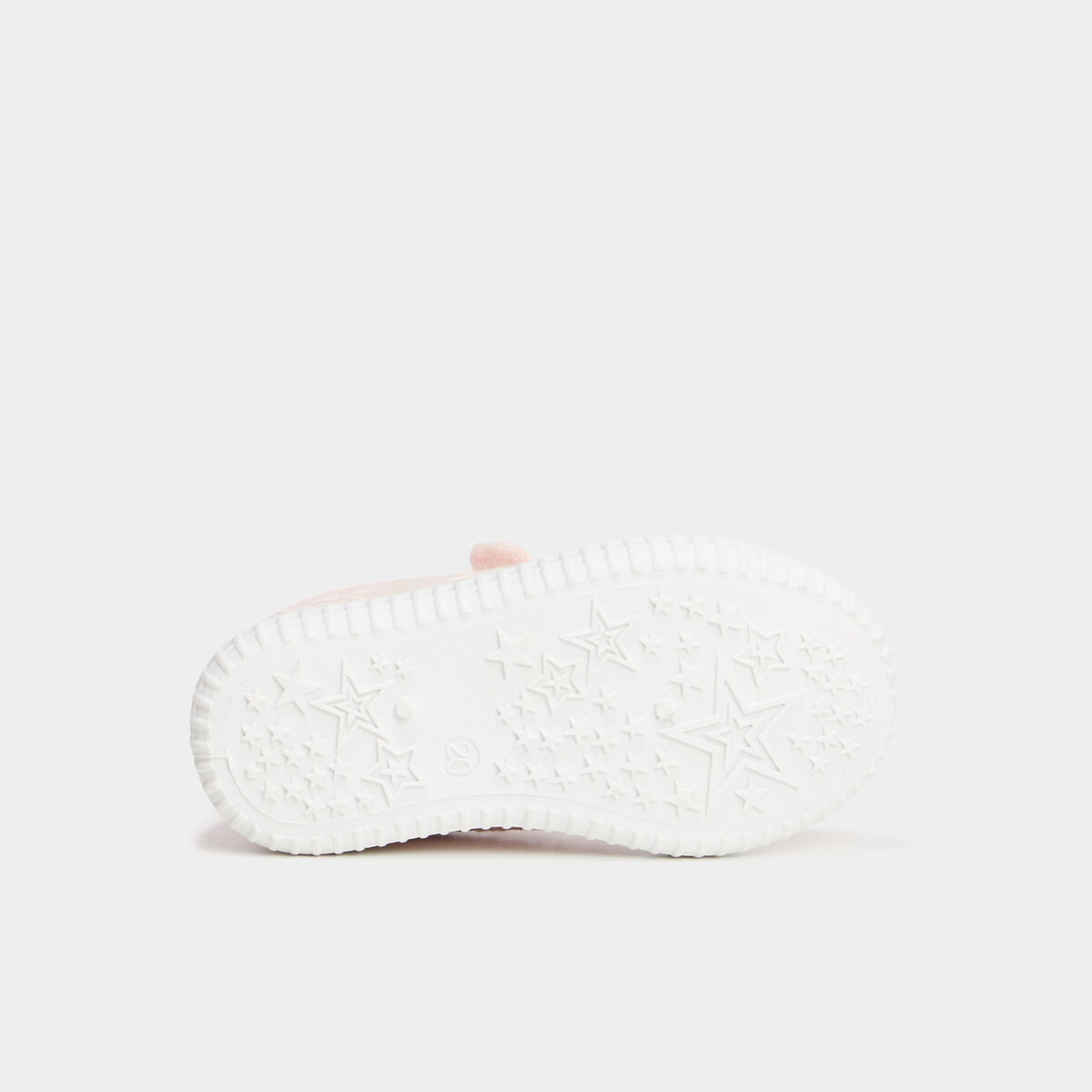 Tennis basses en toile broderie rose bébé fille