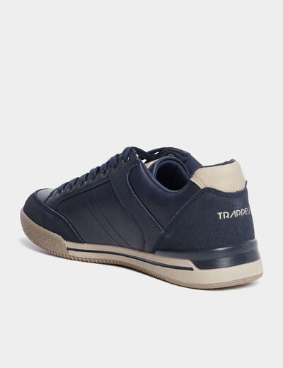 Sneakers semelles plates bleu homme