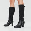 Bottes à talons noir femme