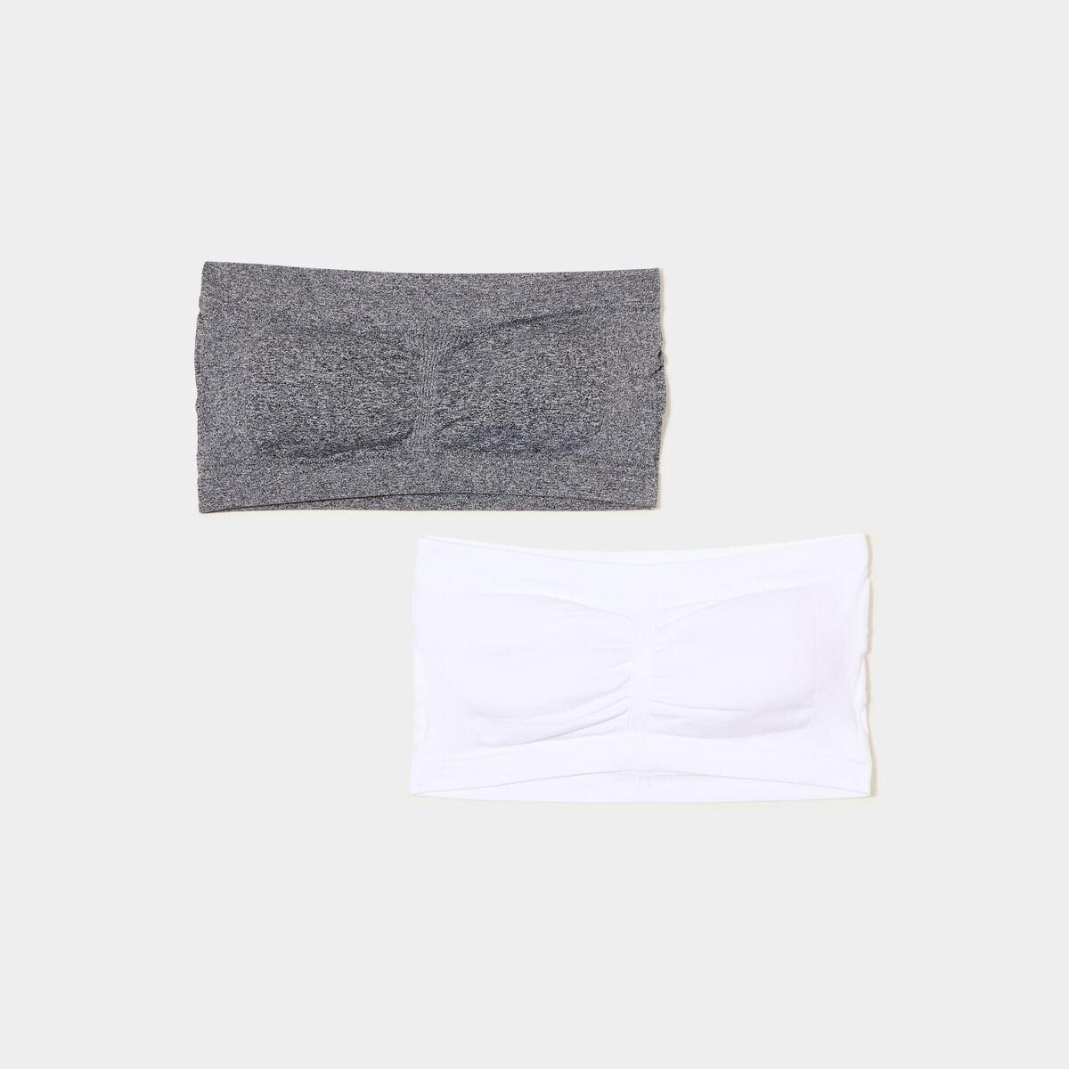 Lot 2 bandeaux paddés gris foncé femme
