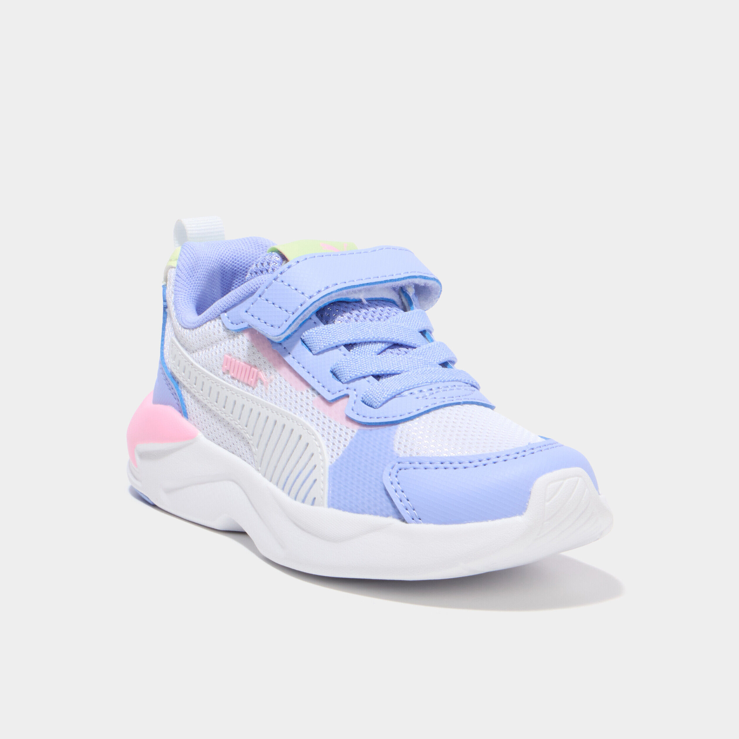 Baskets running à scratchs Puma XRAY violet fluo fille
