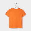 T-shirt en coton manches courtes orange gar&ccedil;on