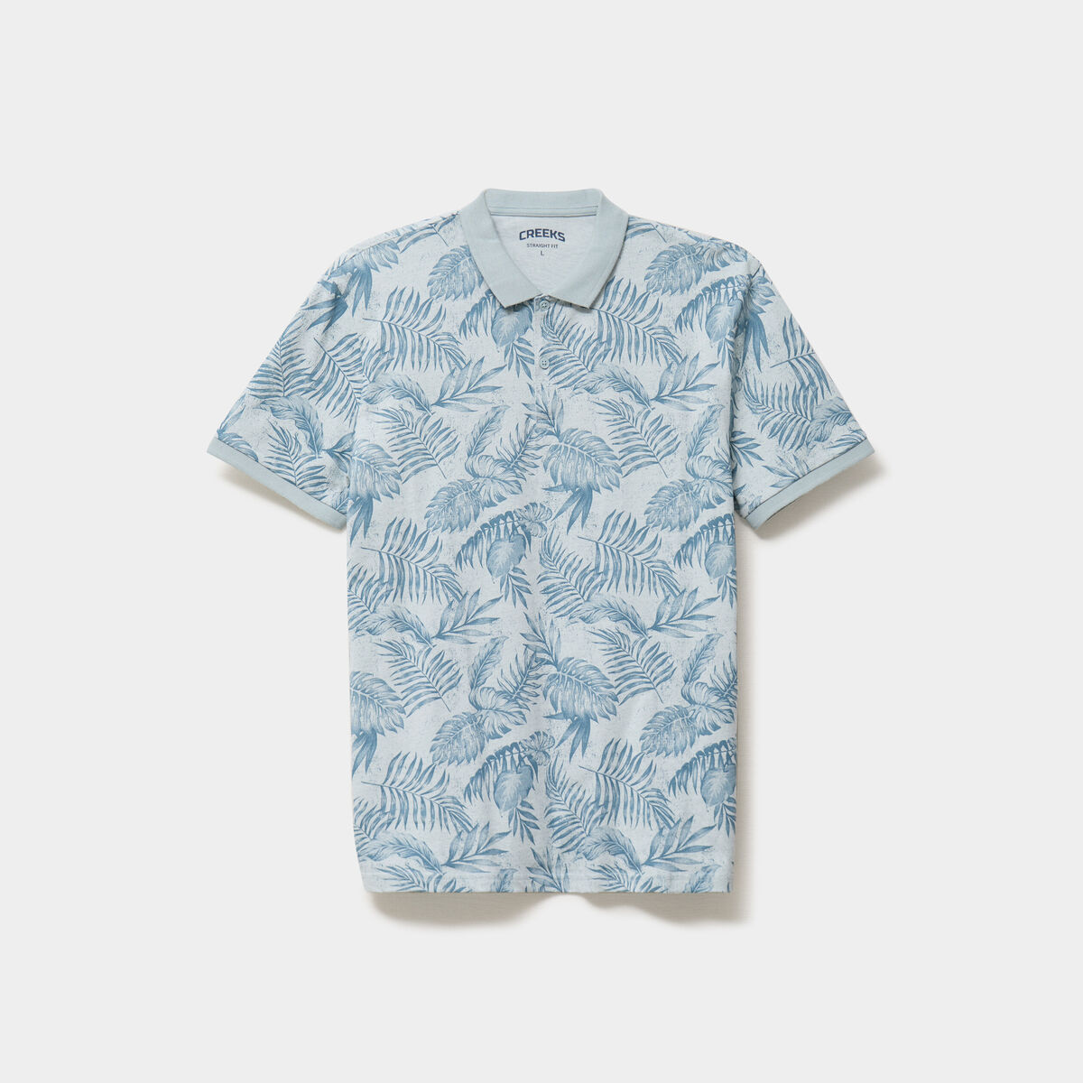 Polo jersey droit manches courtes coton gris homme