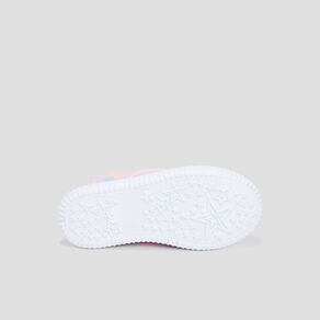 tennis en toile a lacets rose fille Tennis en toile à lacets rose fille