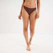 String microfibre sans coutures marron femme