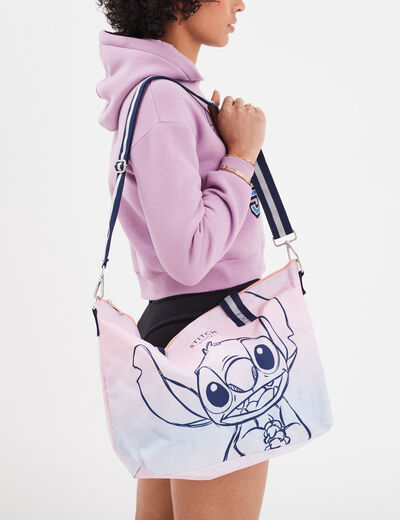 Sac cabas avec bandoulière Stitch multicolore femme