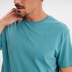 T-shirt en coton manches courtes bleu pétrole homme