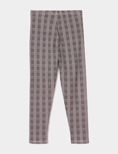 Legging long élastiqué coton blanc fille