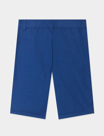 Bermuda straight bleu marine garçon