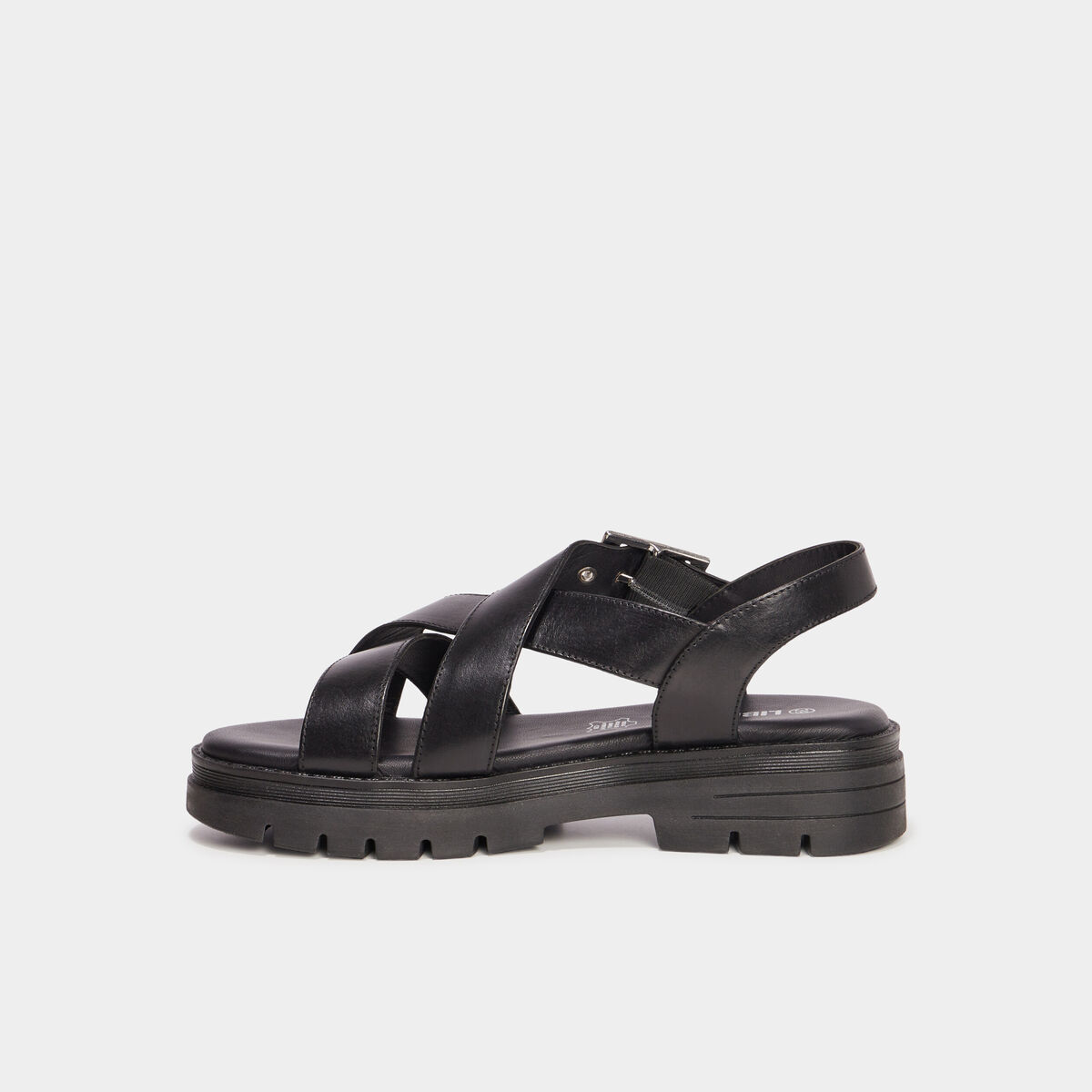 Sandales en cuir Liberto noir femme