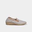Chaussons compens&eacute;s sable femme