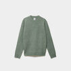 Pull col rond manches longues vert kaki homme