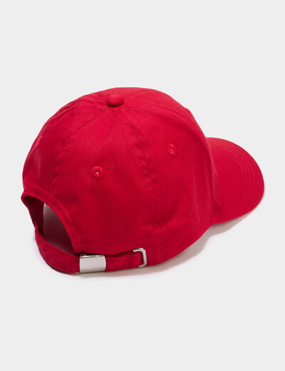 Casquette en coton rouge gar&ccedil;on
