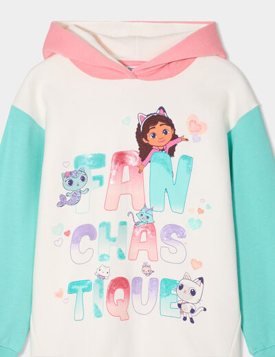 Sweat hoodie à capuche Gabby multicolore fille
