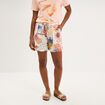 Short large fluide ecru femme