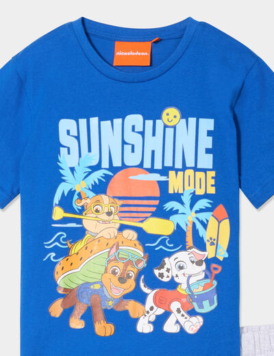 Ensemble pyjama short Pat Patrouille bleu garçon
