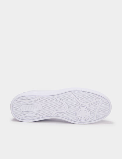 Baskets &agrave; lacets Puma COURT LALLY jaune or femme