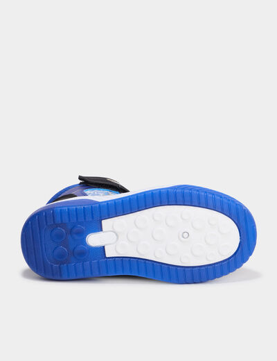Baskets montantes lumineuses Sonic bleu garçon
