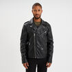 Veste biker simili cuir noir homme