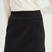 Jupe tweed courte trapèze noir femme