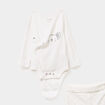 Ensemble 2 pièces coton blanc bébé garçon