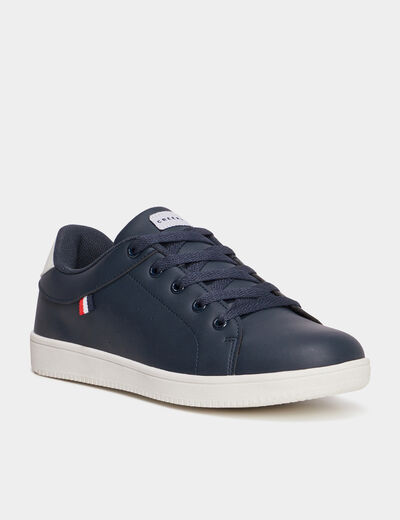 Tennis basses bout rond Creek bleu garçon
