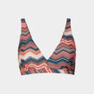 Haut de maillot de bain triangle bleu p&eacute;trole femme grande taille