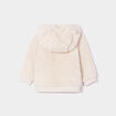 Gilet fausse fourrure zippé à capuche beige bébé garçon