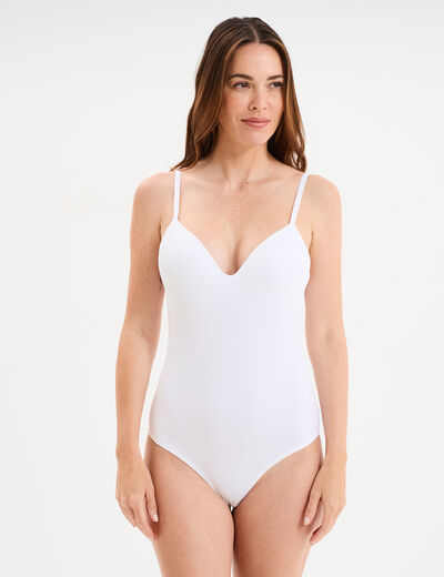 Body triangle ajustable blanc femme