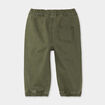 Pantalon jogger bas &eacute;lastiqu&eacute; coton vert kaki b&eacute;b&eacute; gar&ccedil;on