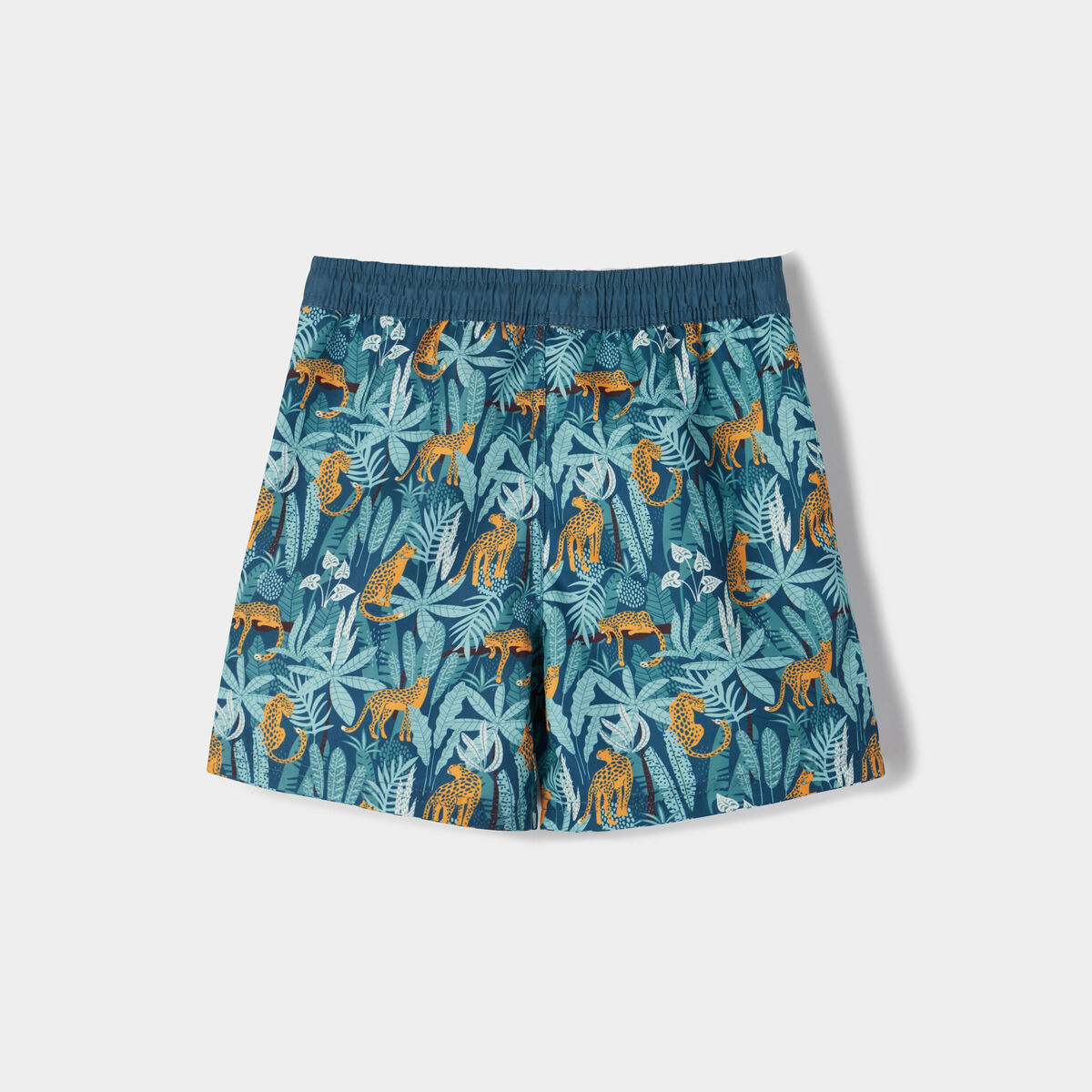 Short de bain vert kaki garçon