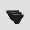 Lot 3 slips coton stretch DIM noir homme