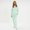 Sweat hoodie molleton &agrave; capuche vert clair femme