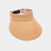 Visi&egrave;re paille tress&eacute;e sable femme