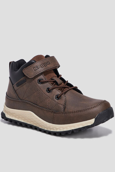 Baskets montantes Kappa Andem marron foncé garçon