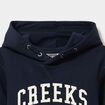 Sweat hoodie 1 poche oversize bleu marine gar&ccedil;on