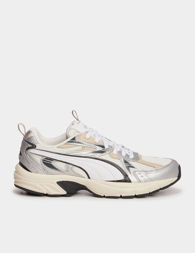 Baskets running Puma Milenio Tech gris argent femme