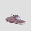 Chaussons mules mauve femme