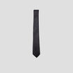 Cravate textur&eacute;e effet satin noir homme