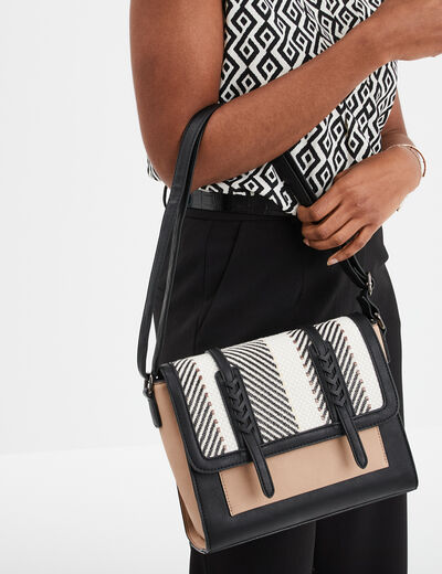 Sac bandoulière multicolore femme