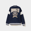 Gilet boutonné col teddy bleu marine garçon