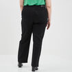 Jeans flare taille haute Modavista noir femme grande taille