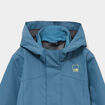 Coupe-vent imperm&eacute;able &agrave; capuche bleu canard gar&ccedil;on