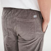Pantalon de jogging velours côtelé gris clair homme