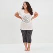 Ensemble pyjama corsaire Modavista rose clair femme grande taille