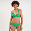 Haut de maillot de bain forme triangle vert menthe femme