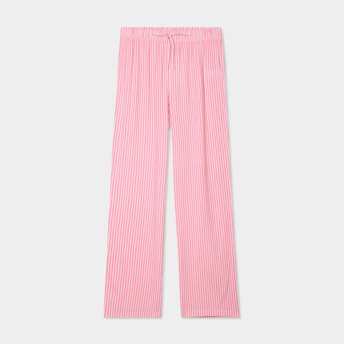 Pantalon de pyjama fluide rose femme