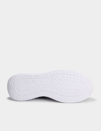 Baskets running à scratchs gris homme