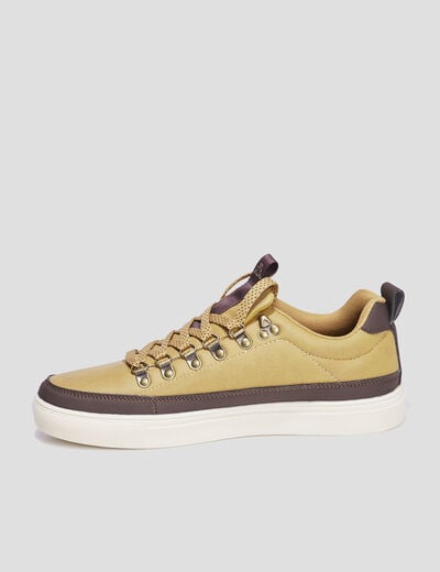 Tennis basses à lacets Kappa Lacedelli camel homme