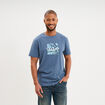 T-shirt manches courtes coton bleu gris homme